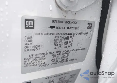 2023 Chevrolet Silverado 1500 4Wd Standard Bed Rst z USA, uszkodzony, nr VIN 1GCUDEED9PZ202971